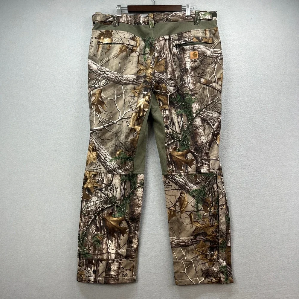 Carhartt Hunting Pants Mens XL Buckfield Realtree Xtra Camo Fleece Lined Outdoor